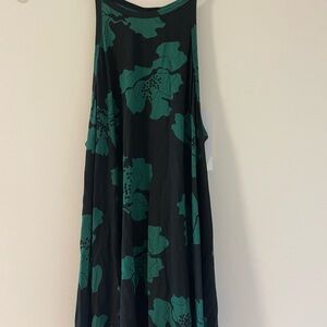 Ava Sky Green and Black Boxy Tank Top